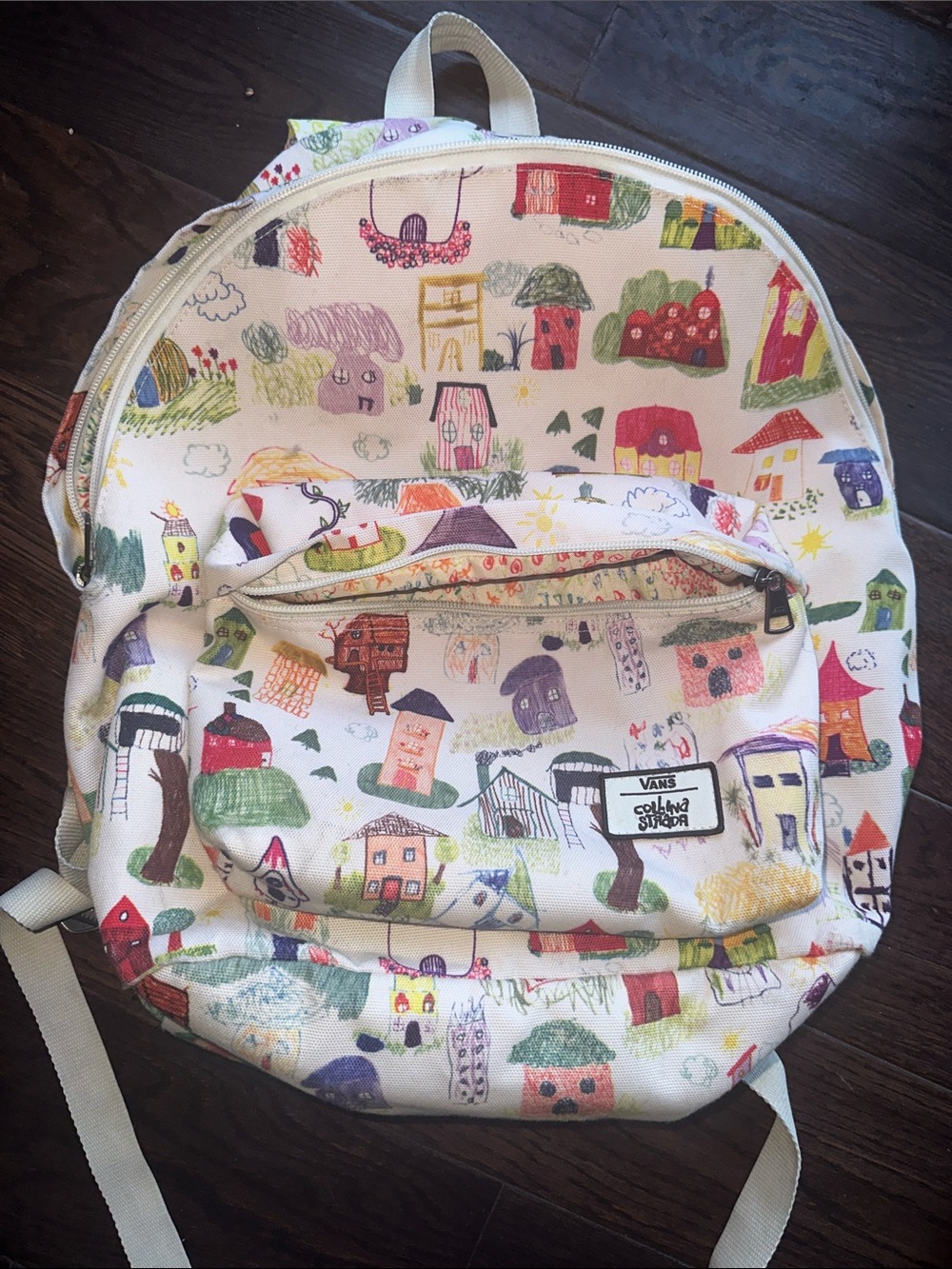Vans x Collina Strada collab backpack limited edition 2023 doodle-like drawings